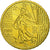 France, 10 Euro Cent, 2002, MS(63), Brass, KM:1285