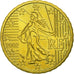 Francja, 10 Euro Cent, 2002, Paris, MS(63), Mosiądz, KM:1285