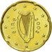IRELAND REPUBLIC, 20 Euro Cent, 2002, MS(60-62), Brass, KM:36