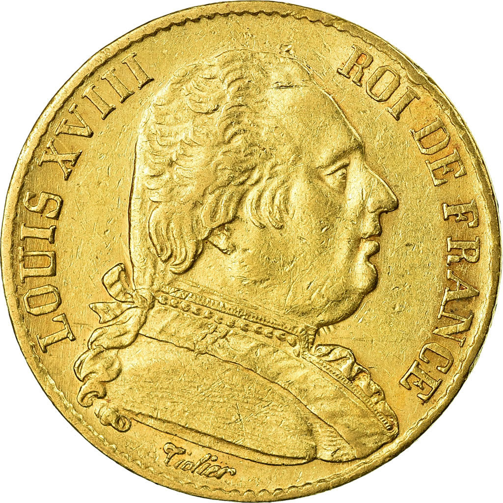 Monnaie, France, Louis XVIII, Louis XVIII, 20 Francs, 1815, Paris, SUP, Or