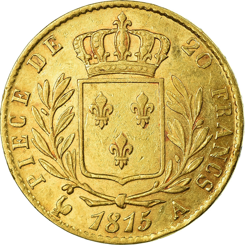 Monnaie, France, Louis XVIII, Louis XVIII, 20 Francs, 1815, Paris, SUP, Or