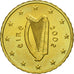 REPUBBLICA D’IRLANDA, 10 Euro Cent, 2002, SPL, Ottone, KM:35