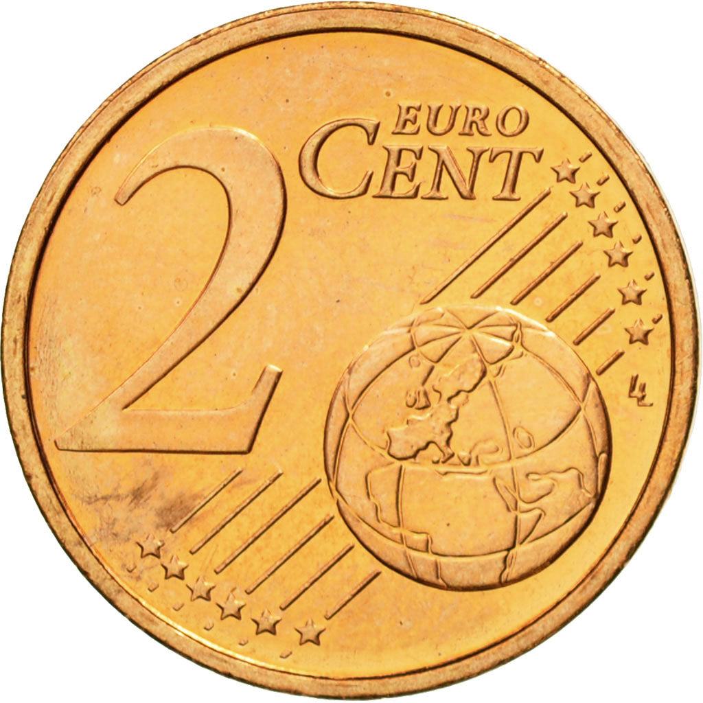 REPUBBLICA D’IRLANDA, 2 Euro Cent, 2004, SPL, Acciaio placcato rame, KM:33