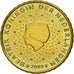 Netherlands, 10 Euro Cent, 2002, MS(63), Brass, KM:237