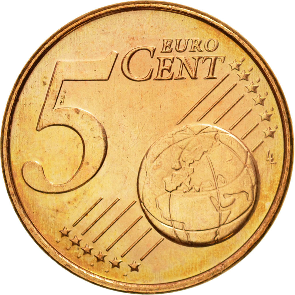 Netherlands, 5 Euro Cent, 2002, MS(63), Copper Plated Steel, KM:236