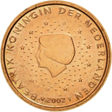 Netherlands, Euro Cent, 2002, MS(60-62), Copper Plated Steel, KM:234
