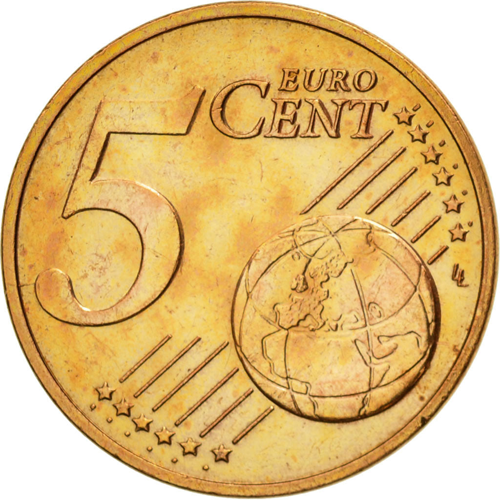 Austria, 5 Euro Cent, 2002, MS(60-62), Copper Plated Steel, KM:3084