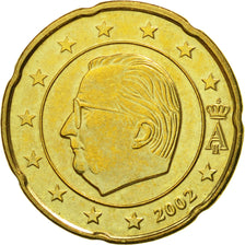 Bélgica, 20 Euro Cent, 2002, SC, Latón, KM:228