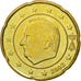 Bélgica, 20 Euro Cent, 2002, SC, Latón, KM:228