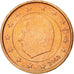 Belgium, 2 Euro Cent, 2002, MS(63), Copper Plated Steel, KM:225