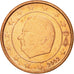 Belgium, Euro Cent, 2002, MS(60-62), Copper Plated Steel, KM:224