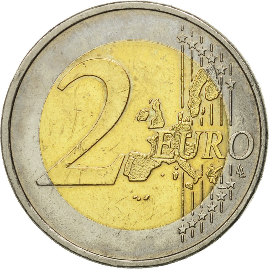 GERMANY - FEDERAL REPUBLIC, 2 Euro, 2002, MS(60-62), Bi-Metallic, KM:214