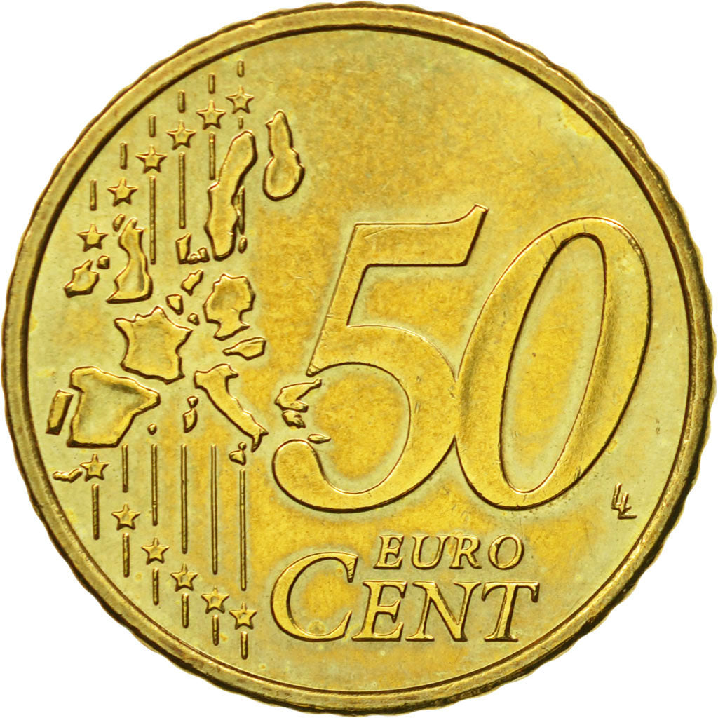 République fédérale allemande, 50 Euro Cent, 2002, SUP+, Laiton, KM:212