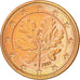 GERMANIA - REPUBBLICA FEDERALE, 5 Euro Cent, 2002, SPL, Acciaio placcato rame