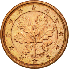 GERMANIA - REPUBBLICA FEDERALE, Euro Cent, 2002, SPL-, Acciaio placcato rame