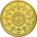 Portugal, 50 Euro Cent, 2002, AU(55-58), Brass, KM:745