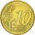 Portugal, 10 Euro Cent, 2002, SC, Latón, KM:743