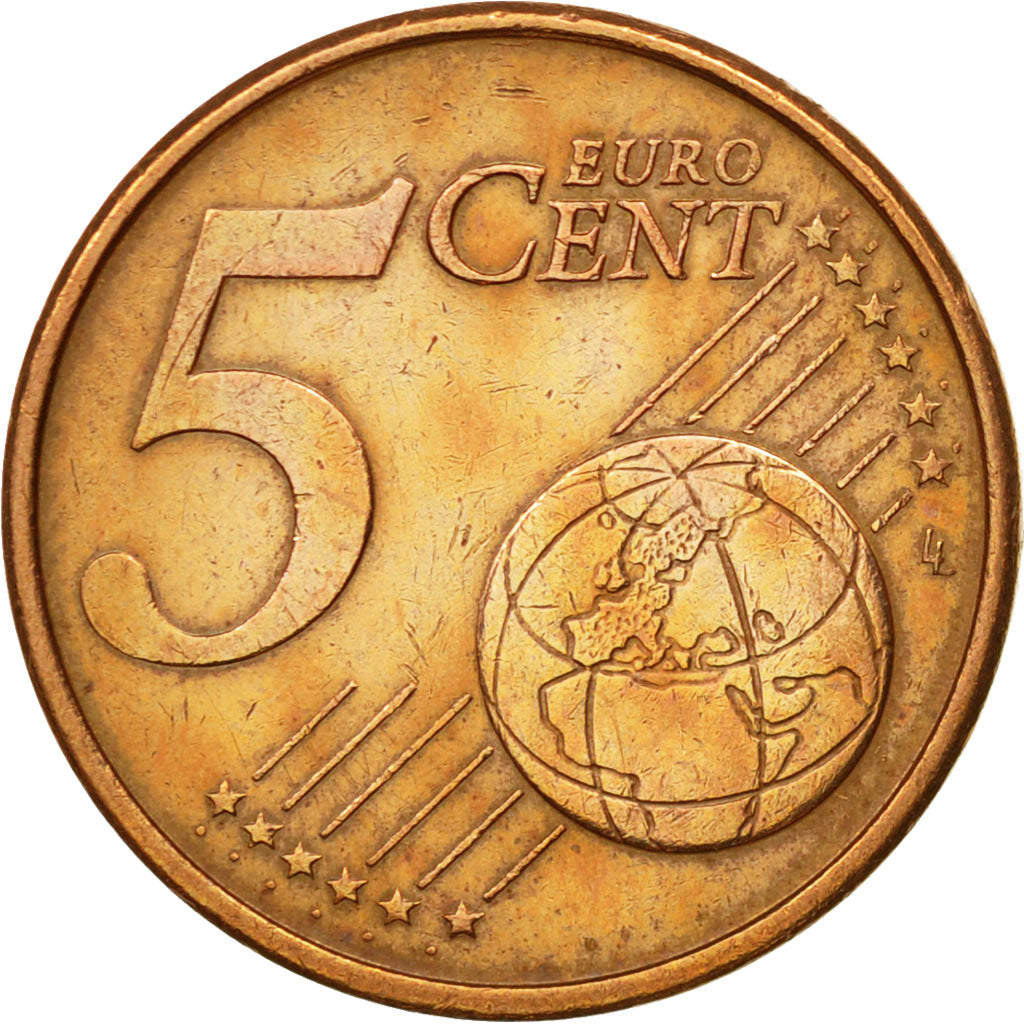 Portugal, 5 Euro Cent, 2002, EF(40-45), Copper Plated Steel, KM:742