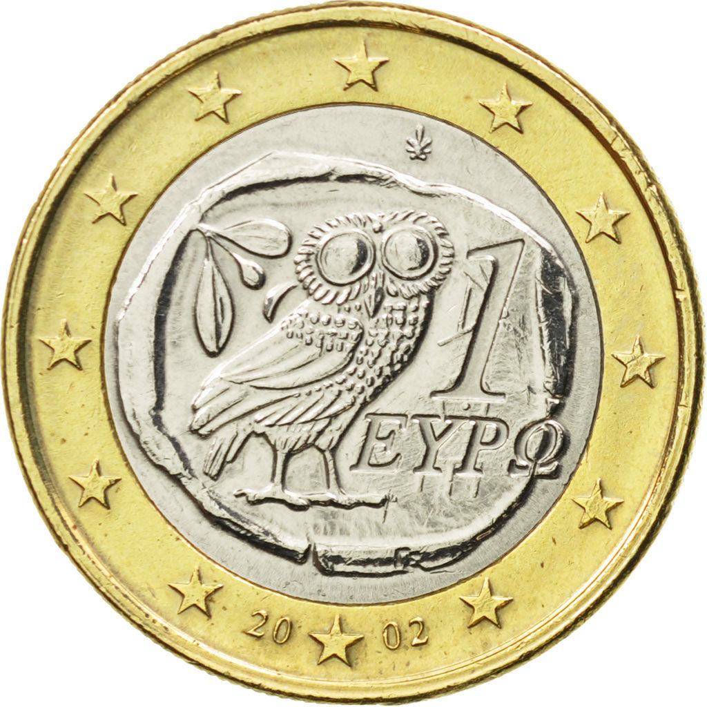 Greece, Euro, 2002, AU(55-58), Bi-Metallic, KM:187
