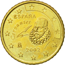 Spain, 50 Euro Cent, 2002, MS(60-62), Brass, KM:1045