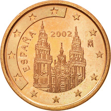 Spain, 5 Euro Cent, 2002, MS(60-62), Copper Plated Steel, KM:1042