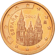 Spain, 2 Euro Cent, 2002, MS(63), Copper Plated Steel, KM:1041