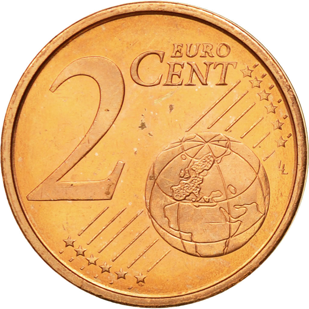 Spain, 2 Euro Cent, 2002, MS(63), Copper Plated Steel, KM:1041