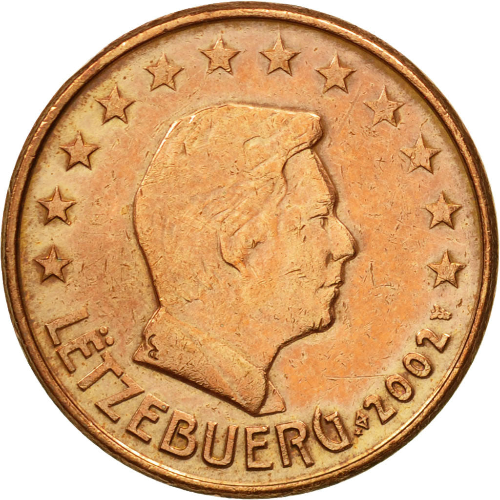 Luxemburg, 5 Euro Cent, 2002, SS, Copper Plated Steel, KM:77