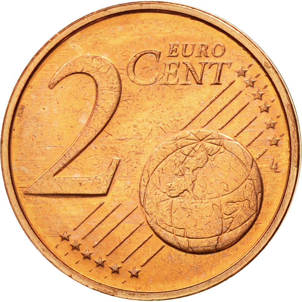 Luxemburg, 2 Euro Cent, 2002, UNZ, Copper Plated Steel, KM:76