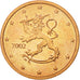Finlandia, 2 Euro Cent, 2002, EBC+, Cobre chapado en acero, KM:99