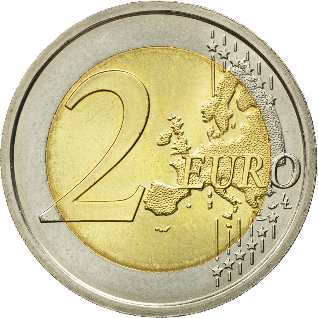 Italy, 2 Euro, Declaration of Rights, 2008, MS(60-62), Bi-Metallic, KM:301