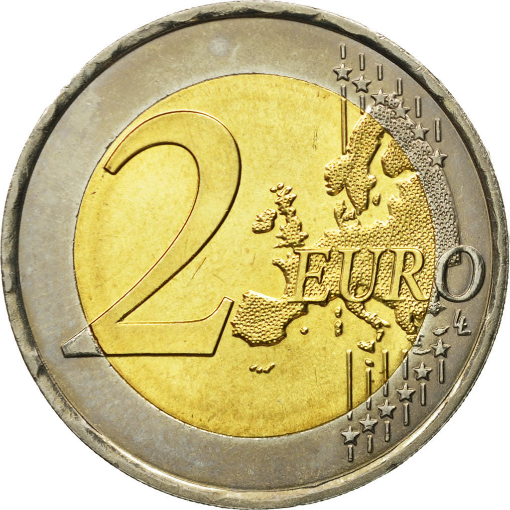 Luxembourg, 2 Euro, Traité de Rome 50 ans, 2007, MS(63), Bi-Metallic, KM:94