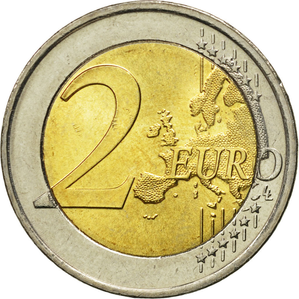 Greece, 2 Euro, Traité de Rome 50 ans, 2007, MS(63), Bi-Metallic, KM:216