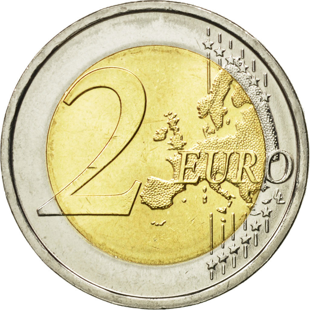 Portugal, 2 Euro, european monetary union 10 th anniversary, 2009, MS(63)