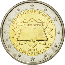 Finland, 2 Euro, Traité de Rome 50 ans, 2007, MS(63), Bi-Metallic, KM:138