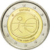 Spanien, 2 Euro, european monetary union 10 th anniversary, 2009, UNZ