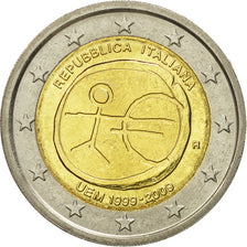 Italië, 2 Euro, european monetary union 10 th anniversary, 2009, ZF+