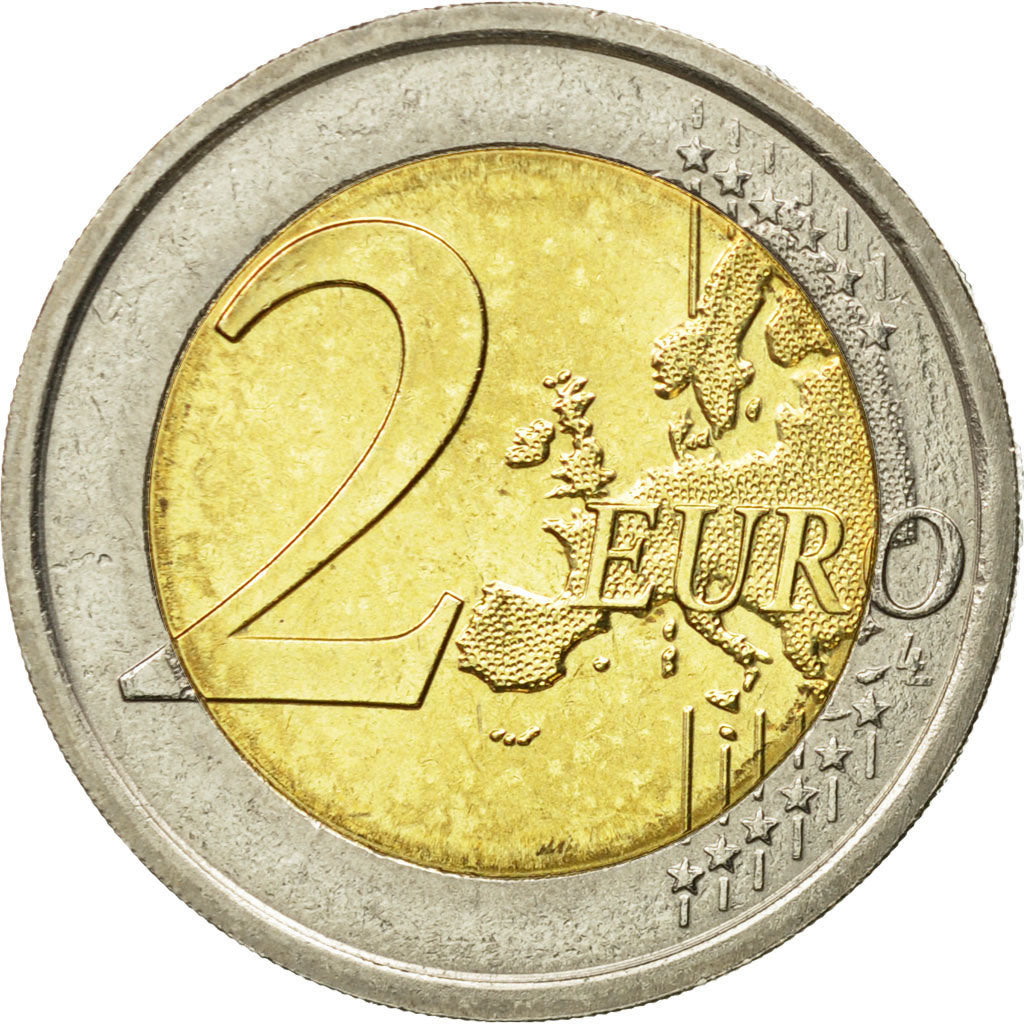 Italy, 2 Euro, european monetary union 10 th anniversary, 2009, AU(50-53)