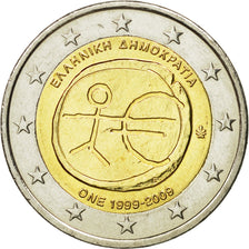 Grecia, 2 Euro, european monetary union 10 th anniversary, 2009, SPL