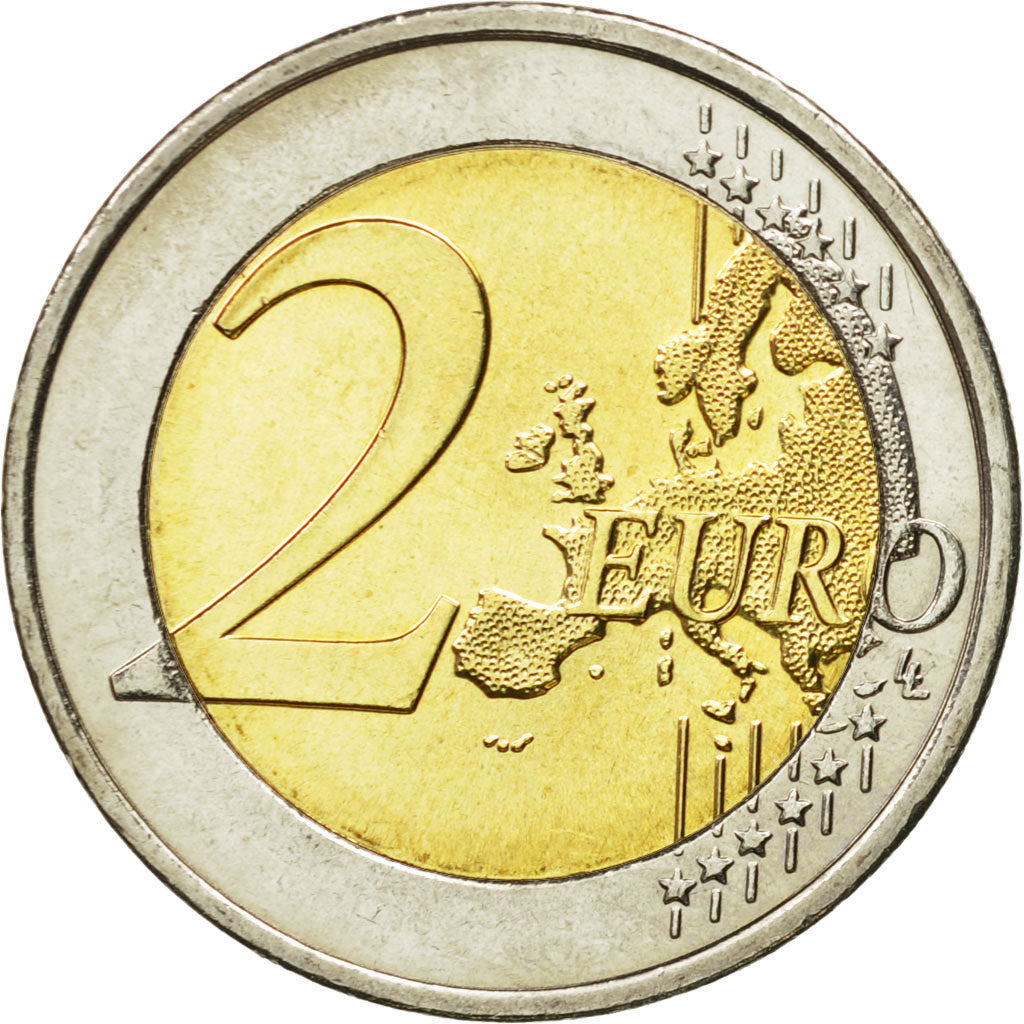 Greece, 2 Euro, european monetary union 10 th anniversary, 2009, MS(63)