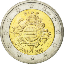 IRELAND REPUBLIC, 2 Euro, 10 ans de l'Euro, 2012, MS(63), Bi-Metallic, KM:71