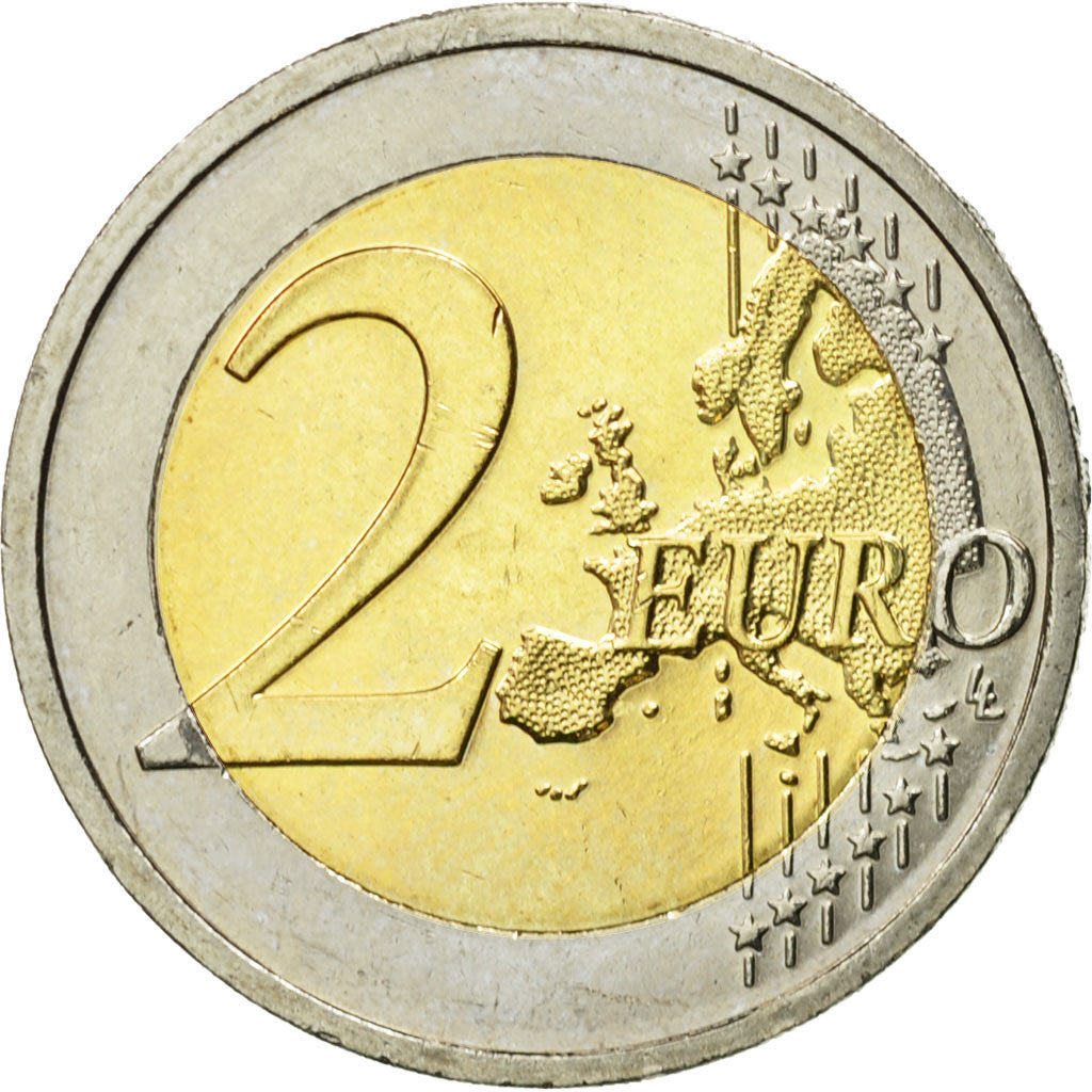 IRELAND REPUBLIC, 2 Euro, 10 ans de l'Euro, 2012, MS(63), Bi-Metallic, KM:71
