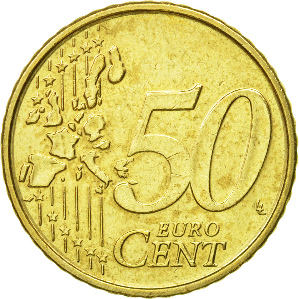 Bélgica, 50 Euro Cent, 1999, MBC, Latón, KM:229
