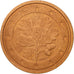 GERMANY - FEDERAL REPUBLIC, 2 Euro Cent, 2002, EF(40-45), Copper Plated Steel
