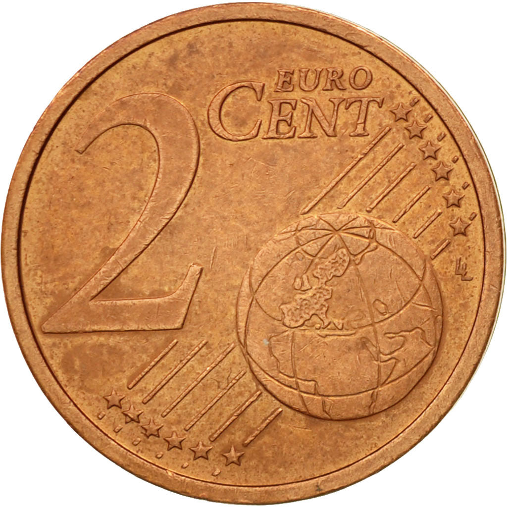 GERMANY - FEDERAL REPUBLIC, 2 Euro Cent, 2002, EF(40-45), Copper Plated Steel