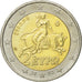 Greece, 2 Euro, 2002, EF(40-45), Bi-Metallic, KM:188