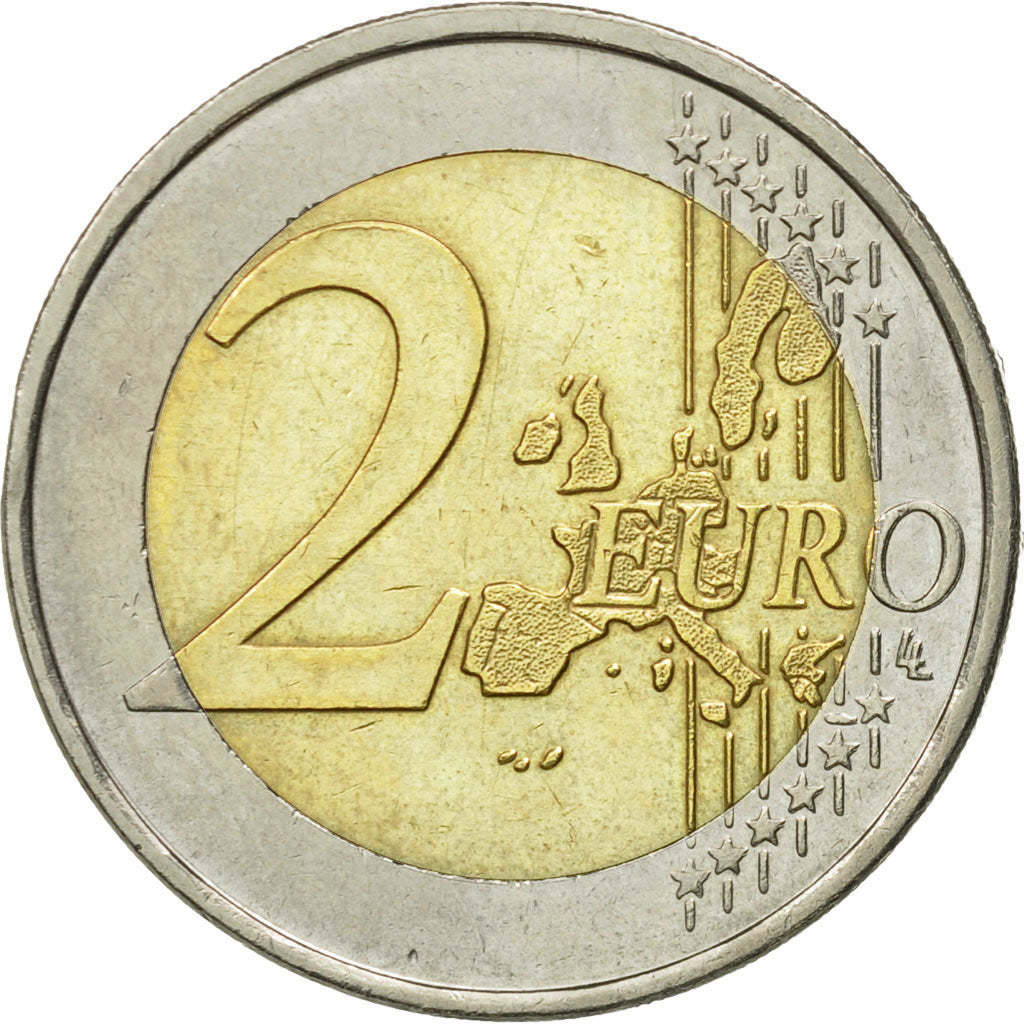 Greece, 2 Euro, 2002, EF(40-45), Bi-Metallic, KM:188