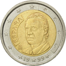 Spain, 2 Euro, 1999, EF(40-45), Bi-Metallic, KM:1047