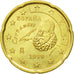 Hiszpania, 20 Euro Cent, 1999, Madrid, AU(50-53), Mosiądz, KM:1044