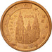 Spain, 5 Euro Cent, 2004, EF(40-45), Copper Plated Steel, KM:1042